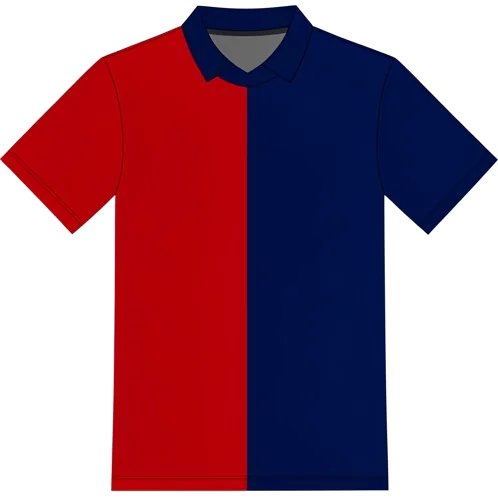 Cagliari 1993/96 Home shirt illustration, generated colours (AI illustration)