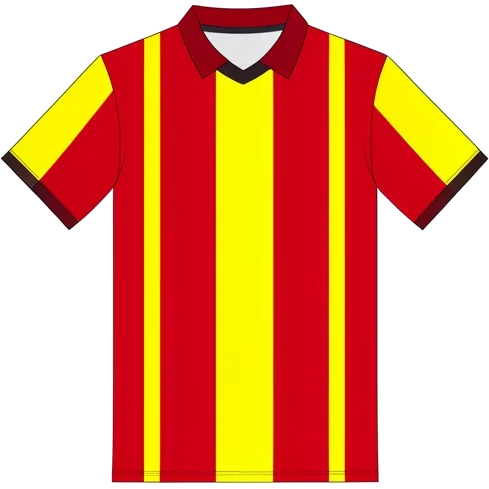 Lecce 1994/95 Home shirt illustration, generated colours (AI illustration)