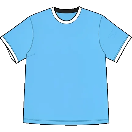 Manchester City 2013/14 Home shirt illustration, generated colours (AI illustration)