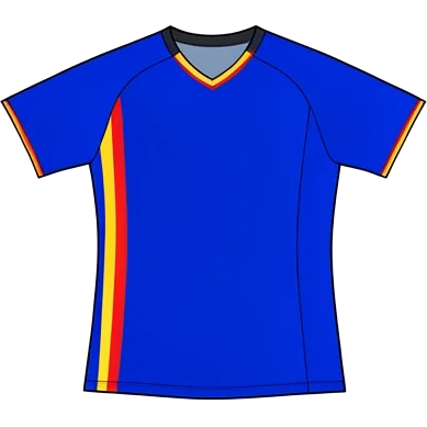 Getafe 2025/26 Home shirt illustration, generated colours (AI illustration)