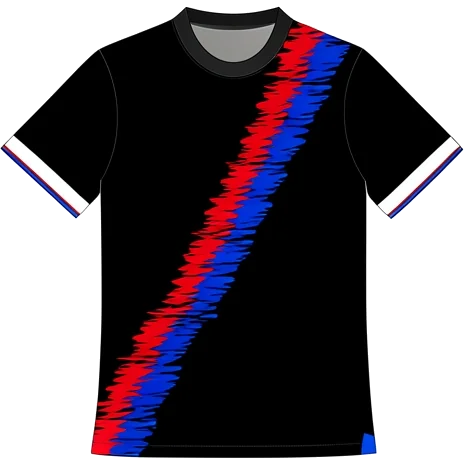 Crystal Palace 2022/23 Third shirt illustration, generated colours (AI illustration)