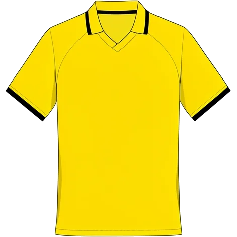 Villarreal 2022/23 Home shirt illustration, generated colours (AI illustration)