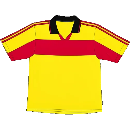 VfB Stuttgart 1999/00 Third shirt illustration, generated colours (AI illustration)