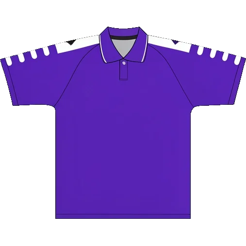 Fiorentina 1998/99 Home shirt illustration, generated colours (AI illustration)