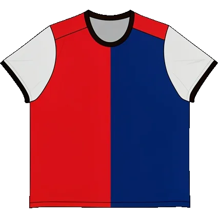 Cagliari 2020/21 Home shirt illustration, generated colours (AI illustration)