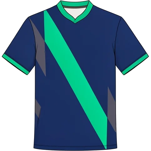 Stoke City 2015/16 Away shirt illustration, generated colours (AI illustration)