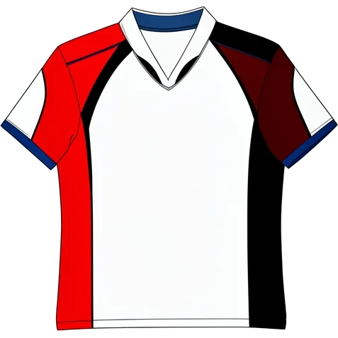Crystal Palace 2007/08 Away shirt illustration, generated colours (AI illustration)