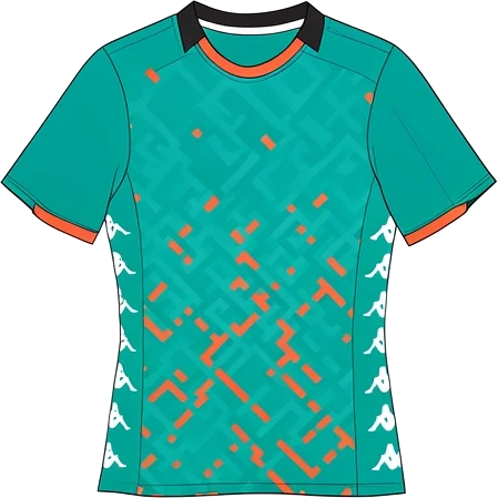 Charleroi 2019/20 Away shirt illustration, generated colours (AI illustration)