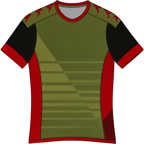Standard Liège 2016/17 Third shirt illustration, generated colours (AI illustration)