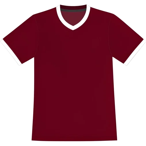 Sparta Prague 2013/14 Home shirt illustration, generated colours (AI illustration)