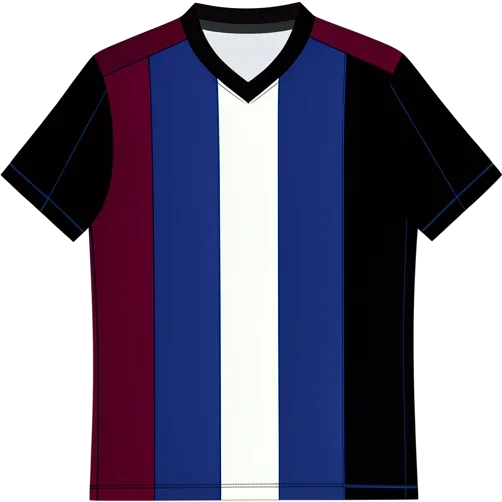 Aston Villa 2008/09 Third shirt illustration, generated colours (AI illustration)