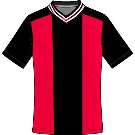SC Freiburg 1998/99 Home shirt illustration, generated colours (AI illustration)