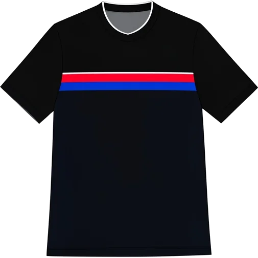 Crystal Palace 2017/18 Away shirt illustration, generated colours (AI illustration)