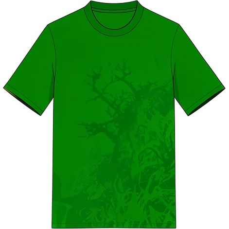 Senegal 2006/07 Away shirt illustration, generated colours (AI illustration)