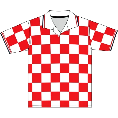 Kroatien 1996 Heim-Trikot, Illustration mit erzeugten Farben (KI-Illustration)