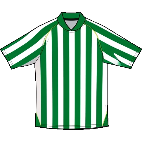 Real Betis 2008/09 Home shirt illustration, generated colours (AI illustration)