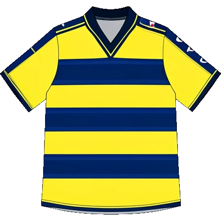 Parma 2000/01 Home shirt illustration, generated colours (AI illustration)