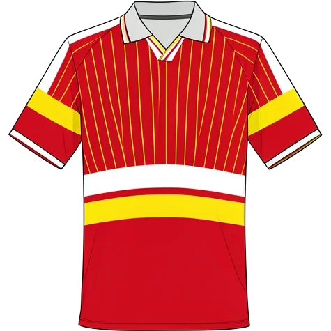 Mechelen 1996/97 Away shirt illustration, generated colours (AI illustration)