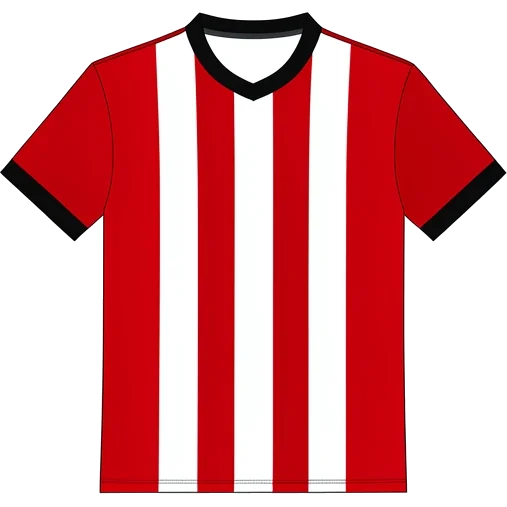 Lincoln City 2019/20 Home shirt illustration, generated colours (AI illustration)