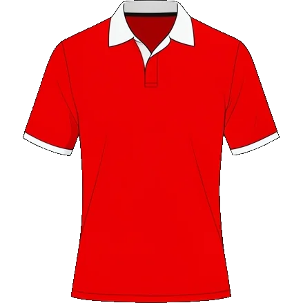Nottingham Forest 2018/19 Home shirt illustration, generated colours (AI illustration)