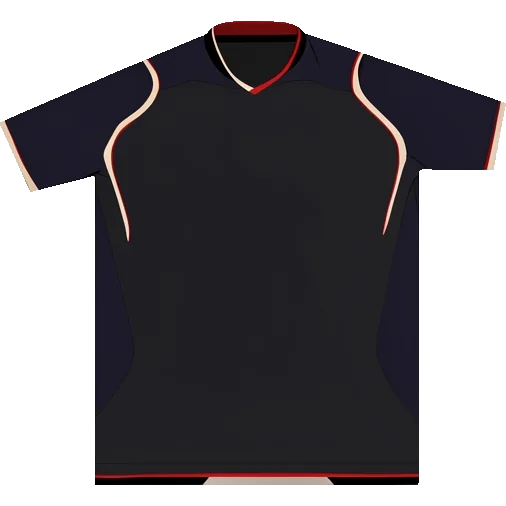 Southampton 2008/09 Away shirt illustration, generated colours (AI illustration)