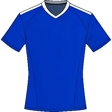 Cardiff City 2016/17 Home shirt illustration, generated colours (AI illustration)