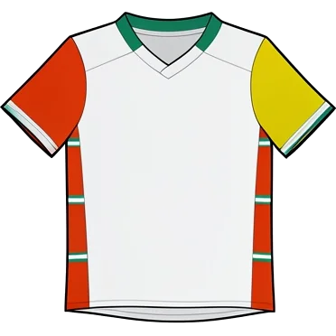 Saint-Étienne 2021/22 Away shirt illustration, generated colours (AI illustration)