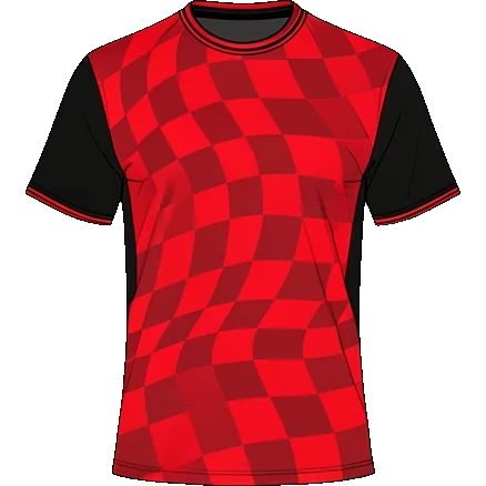 Guingamp 2022/23 Home shirt illustration, generated colours (AI illustration)