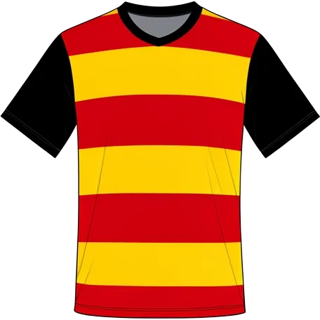 Partick Thistle 2009/10 Home shirt illustration, generated colours (AI illustration)