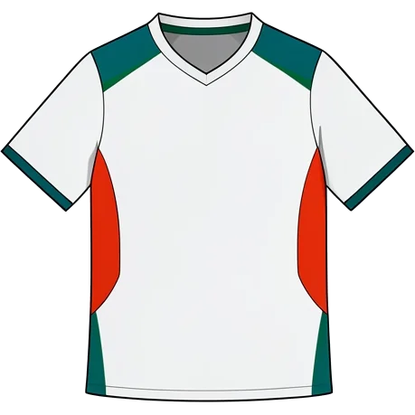 Irland 2006 Auswärts-Trikot, Illustration mit erzeugten Farben (KI-Illustration)