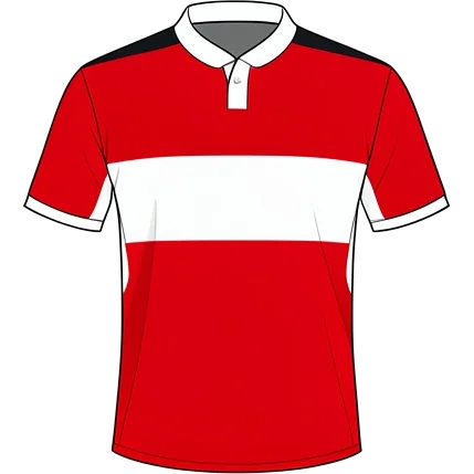 Middlesbrough 2022/23 Home shirt illustration, generated colours (AI illustration)