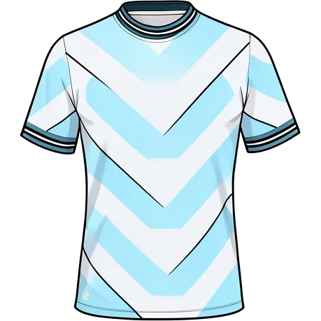 Lech Poznań 2023/24 Away shirt illustration, generated colours (AI illustration)