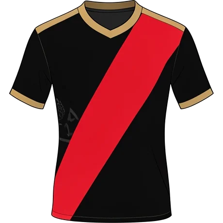 Rayo Vallecano 2018/19 Away shirt illustration, generated colours (AI illustration)