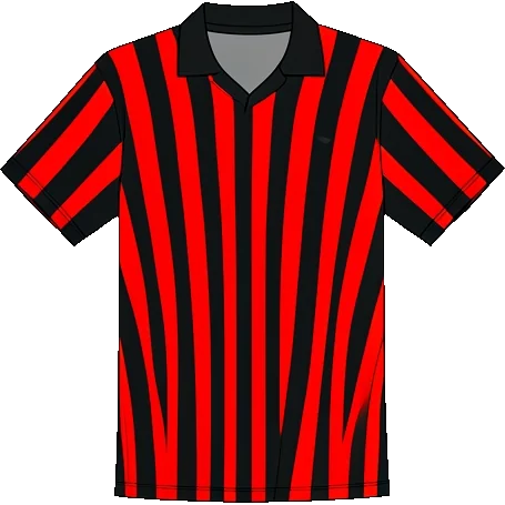 AC Milan 1984/85 Home shirt illustration, generated colours (AI illustration)