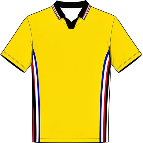 Sampdoria 1999/00 Third shirt illustration, generated colours (AI illustration)