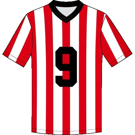 PSV 1994/95 Home shirt illustration, generated colours (AI illustration)