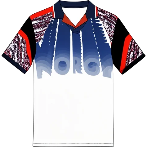 Norway 1998/00 Away shirt illustration, generated colours (AI illustration)