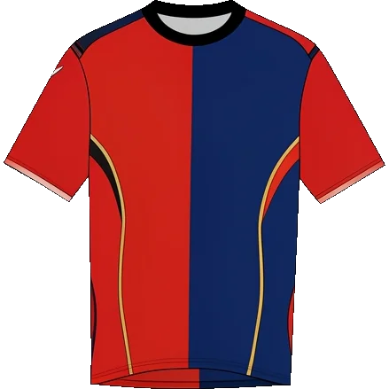 Cagliari 2008/09 Home shirt illustration, generated colours (AI illustration)