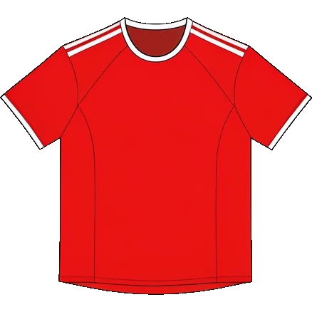 Benfica 2003/04 Home shirt illustration, generated colours (AI illustration)