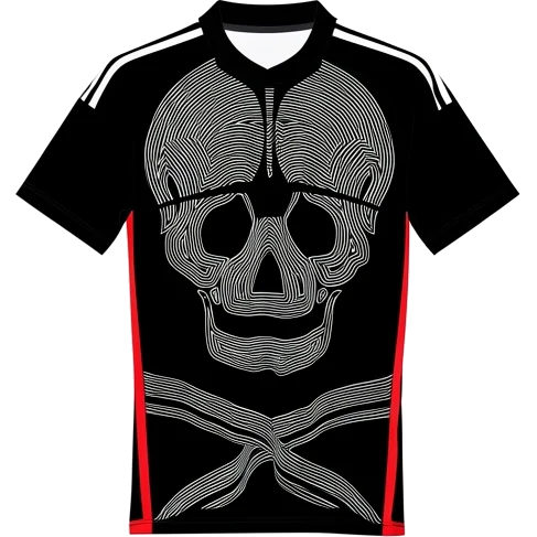 Orlando Pirates 2023/24 Home shirt illustration, generated colours (AI illustration)