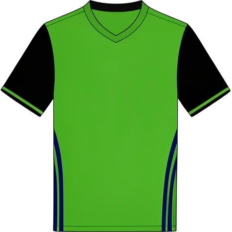 Seattle Sounders 2021/22 Home shirt illustration, generated colours (AI illustration)