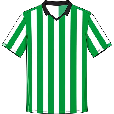 Ferencváros 2003/04 Home shirt illustration, generated colours (AI illustration)