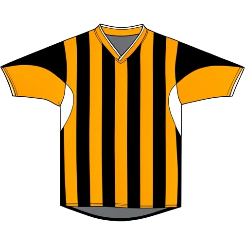 Hull City 2005/06 Home shirt illustration, generated colours (AI illustration)