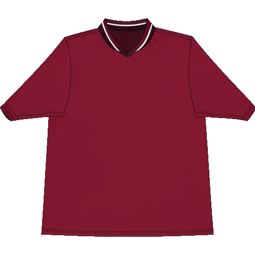 Heart of Midlothian 1999/00 Home shirt illustration, generated colours (AI illustration)