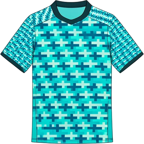 England 2011 Goalkeeper shirt illustration, generated colours (AI illustration)
