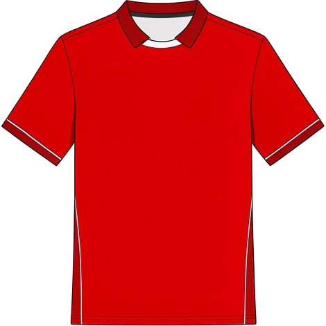 Union Berlin 2019/20 Home shirt illustration, generated colours (AI illustration)