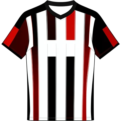 PSV 2017/18 Home shirt illustration, generated colours (AI illustration)