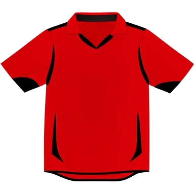Rennes 2010/11 Home shirt illustration, generated colours (AI illustration)