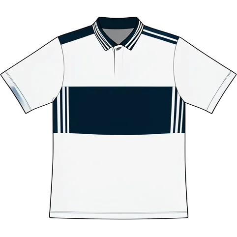 Fulham 1998/99 Home shirt illustration, generated colours (AI illustration)
