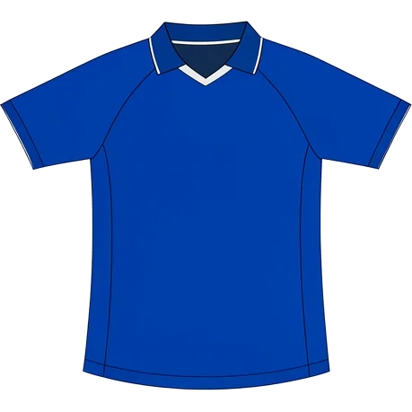 Strasbourg 2009/10 Home shirt illustration, generated colours (AI illustration)
